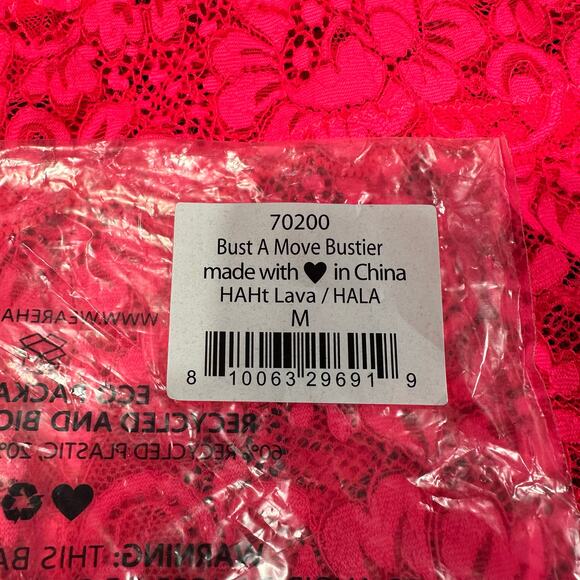 Free People We Are HAH Womens Bust A Move Bustier HAHt Lava Medium - Picture 4 of 6